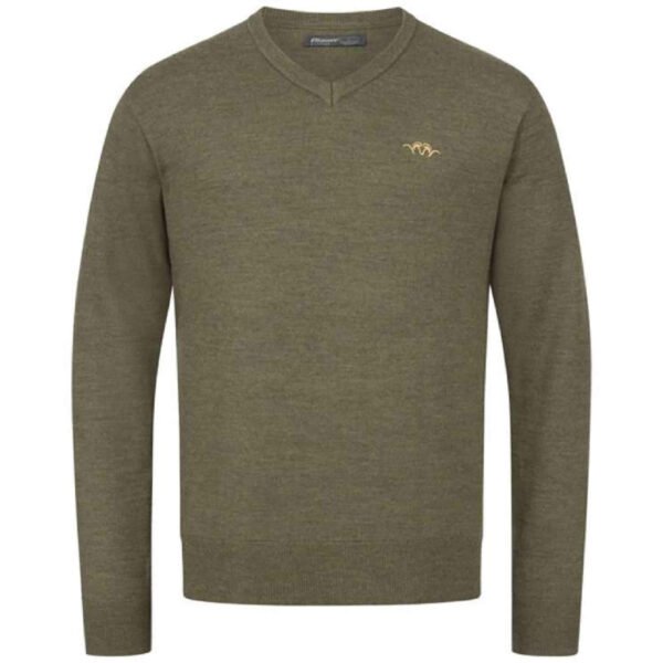 Пуловер Blaser Merino V-Neck Dark Olive